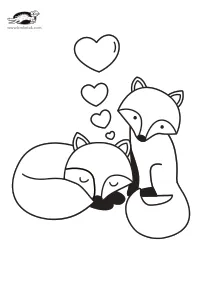 coloring,craft-coloring,fox,heart,valentines-day