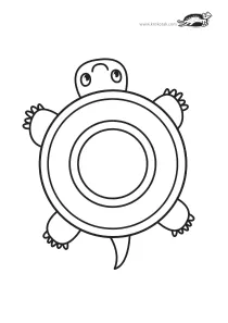 cd-disk,coloring,craft-coloring,foam,frame,turtle