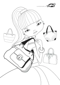 bag,coloring,craft-coloring,fashion,girl
