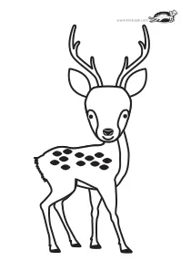 christmas,coloring,craft-coloring,deer,winter