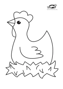 coloring,craft-coloring,easter,hen