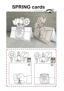 craft-coloring,flower,mothers-day,narcissus,spring,tulip
