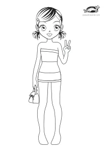 coloring,craft-coloring,fashion,girl