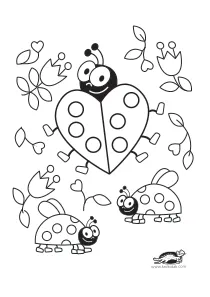 coloring,craft,craft-coloring,heart,ladybird,ladybug,mother,mothers-day,valentines-day