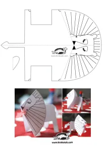 fine-motor,heart,lion,mothers-day,paper-toy,scissors,valentines-day
