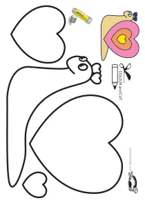 collage,fine-motor,heart,mothers-day,scissors,snail,valentines-day