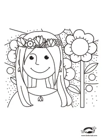 coloring,craft-coloring,flower,spring