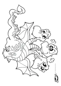coloring,craft-coloring,dragon