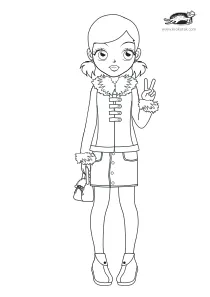 coloring,craft-coloring,fashion,girl
