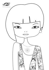 coloring,craft-coloring,fashion,girl
