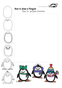 christmas,coloring,craft-coloring,draw,how-to-draw,penguin,winter