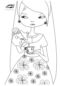 coloring,craft-coloring,cup,food,girl