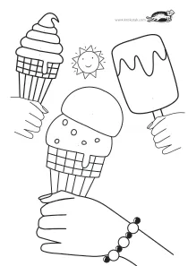 coloring,craft-coloring,cream,food,girl,ice,ice-cream,summer
