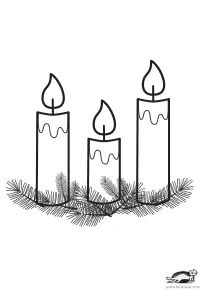 candle,christmas,coloring,craft-coloring,poinsettia,winter