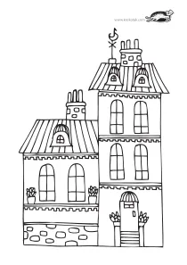 coloring,craft-coloring,house