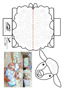 fine-motor,paper-toy,scissors,sheep