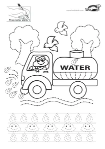 fine-motor,prewriting,truck