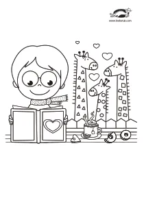 book,coloring,craft-coloring,giraffe,valentines-day