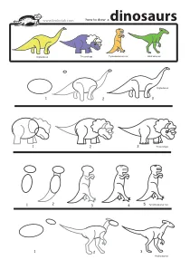 dinosaur,draw,fine-motor,how-to-draw