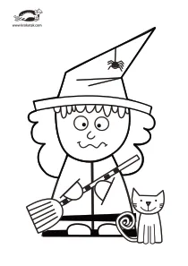coloring,craft-coloring,halloween,witch