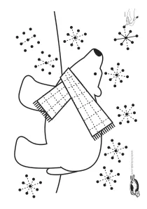 bear,christmas,coloring,craft-coloring,fine-motor,snowflakes,winter