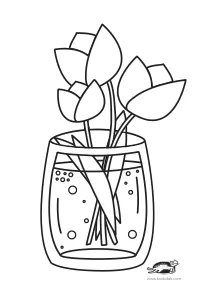 coloring,craft-coloring,spring,tulip