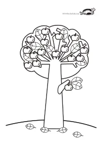 autumn,coloring,craft-coloring,fall,fruit,tree