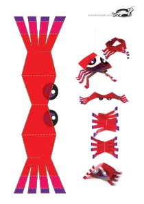 3d,crab,craft,craft-coloring,creature,fine-motor,paper-toy,scissors,sea,summer