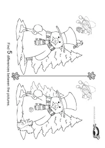christmas,differences,fine-motor,snowman,winter