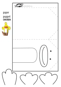 chicken,craft,craft-coloring,easter,puppet