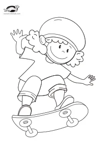 coloring,craft-coloring,skateboard,summer