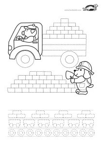 fine-motor,prewriting,truck