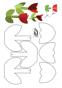 card,craft,craft-coloring,flower,mother,mothers-day,paper-toy,spring,tulip