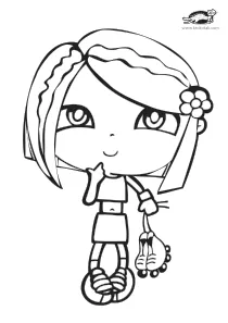 coloring,craft-coloring,girl,skateboard