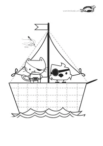 cat,fine-motor,mothers-day,pirate,prewriting,sea,squares,tracing