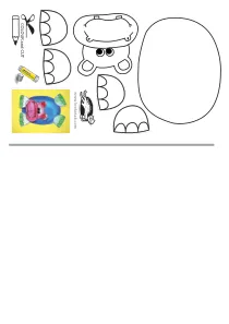 collage,fine-motor,hippo,scissors