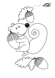 acorn,autumn,coloring,craft-coloring,fall,squirrel