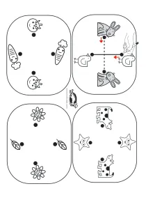 dog,dots,fine-motor,flower,vegetables