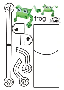 3d,craft,craft-coloring,frog,summer