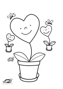 coloring,craft,craft-coloring,flower,heart,mother,mothers-day,valentines-day
