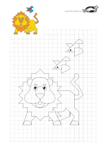 fine-motor,lion,mothers-day,prewriting,squares