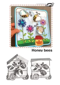 bee,craft-coloring,spring,summer