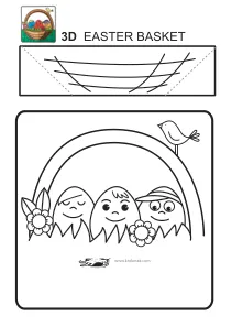 3d,basket,craft,craft-coloring,easter