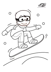 coloring,craft-coloring,skating,snowboard,winter