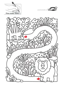 fine-motor,lion,prewriting