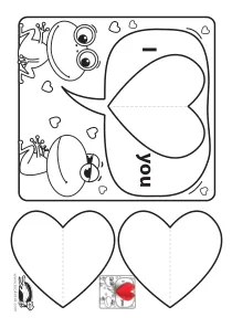 3d,craft,craft-coloring,frog,heart,valentines-day
