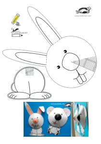 bunny,craft,craft-coloring,easter,fine-motor,paper-toy,rabbit,scissors