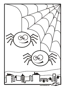 coloring,craft-coloring,halloween,spider