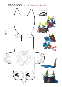 craft,craft-coloring,owl,paper-toy