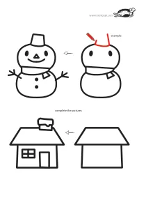 christmas,complete,fine-motor,house,snowman,winter